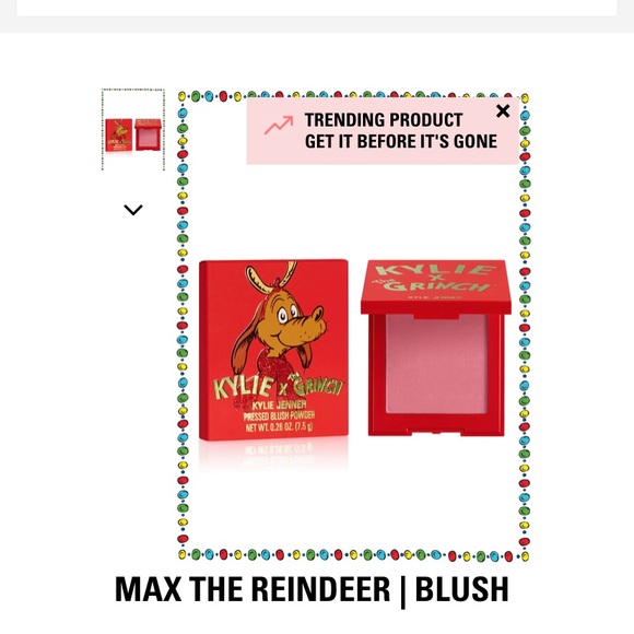 max the reindeer blush kylie cosmetics